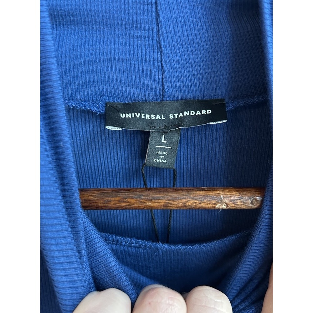 Universal Standard Foundation Turtleneck Long Sleeve Dress L Sodalite Blue NWT - Picture 4 of 8